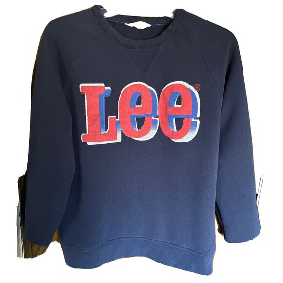 M Lee wonen sweatshirt blue color 100%cotton machine washable made in Turkey - Picture 1 of 4